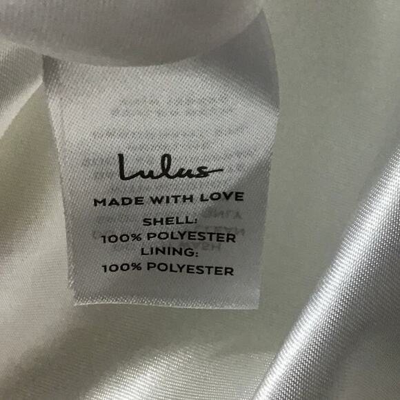 LULU'S 4 S White Choose Your Love Surplice Neck Sleeveless Maxi Dress NWT 0B10 - Picture 10 of 11